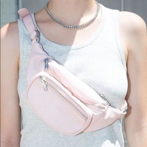 Pink Brandy Melville fanny pack